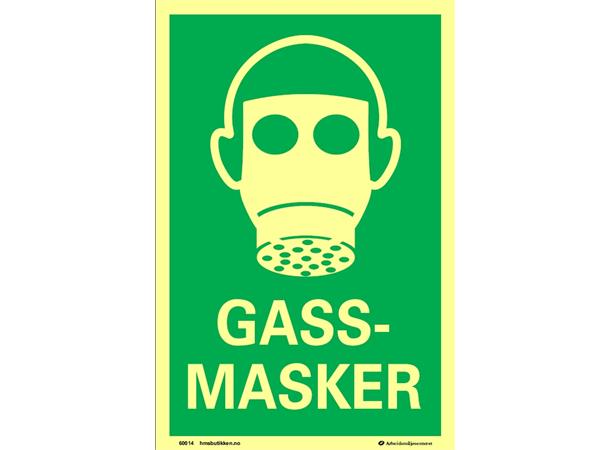 Gassmasker 200 x 300 mm - AE