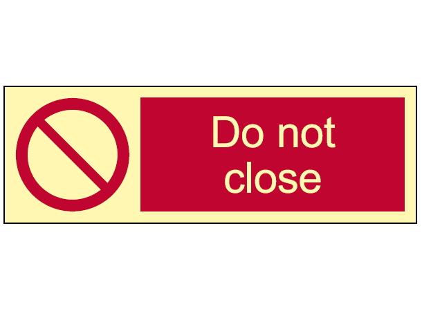 Do not close 300 x 100 mm - PET