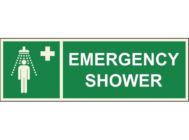 Emergency shower 300 x 100 mm - PET