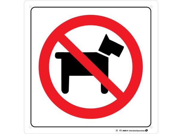 Hunder forbudt à 10 stk 75 x 75 mm - VSS