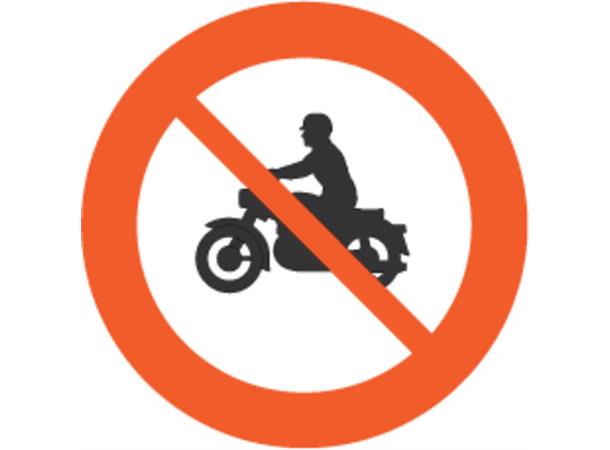 306.4 - Forbudt for motorsykkel og moped 800 mm - AR, Kl. 2