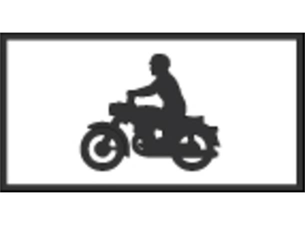807.7 - Symbol motorsykkel 500 x 260 mm - AR