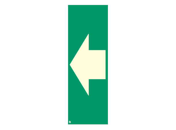 Pil rett 75 x 200 mm - Aluminium Etterlysende S. 