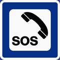 605 - SOS Nødtelefon LS AR - Aluminium Reflekterende. Kl. 1