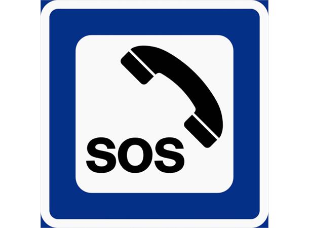 605 - SOS Nødtelefon LS AR - Aluminium Reflekterende. Kl. 1