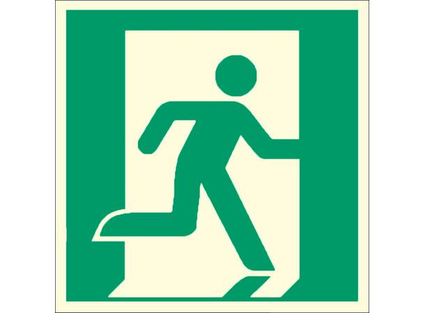 Gulvmerking rømning HØYRE 400 x 400 mm 