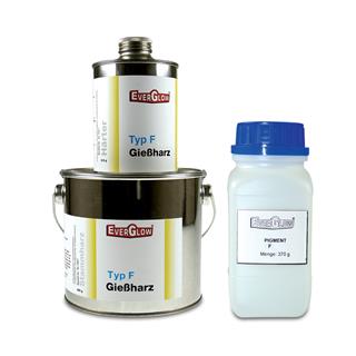Maling F300 1 kg Everglow etterlysende maling