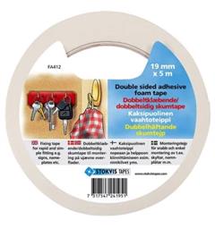 Dobbeltsidig monteringstape 19 mm x 5 m