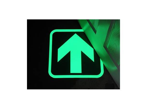 Gulvmerking rømning PIL 400 x 400 mm 