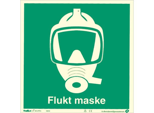 Fluktmaske skilt