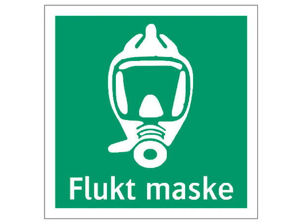 Fluktmaske skilt