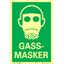 Gassmasker 200 x 300 mm - AE