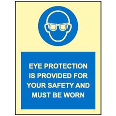 Eye protection is provided for your s 150 x 200 mm - PET