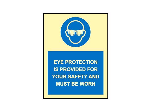 Eye protection is provided for your s 150 x 200 mm - PET
