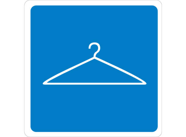 Garderobe 200 x 200 mm - Aluminium 