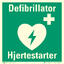 Hjertestarter/Defibrillator 200 x 200 mm - VES