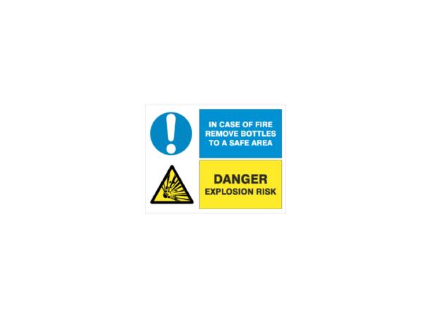 In case of fire.../Danger… 400 x 300 mm - VS