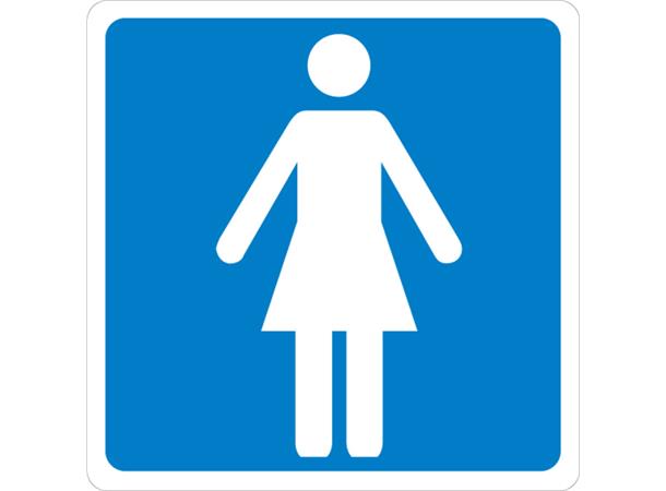Toalett kvinner 118 x 118 mm - AS