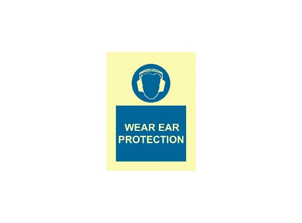 Wear ear protection 150 x 200 mm - PET
