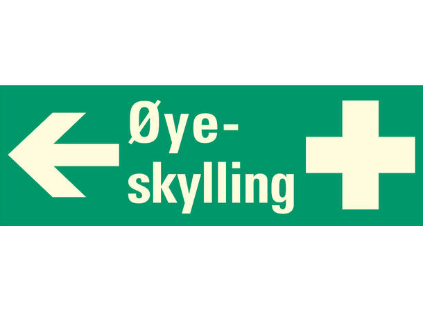 Øyeskylling pil VENSTRE 354 x 118 mm - AE 