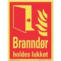 Brannd&#248;r holdes lukket 200 x 300 mm - AE
