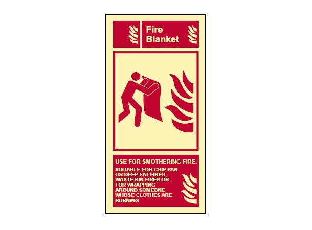 Fireblanket info 100 x 200 mm - PET