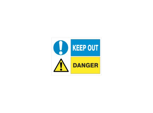 Keep out.../Danger… 400 x 300 mm - VS