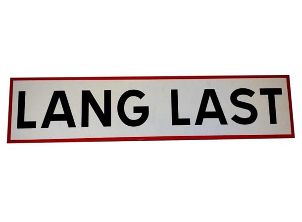 Lang last - Magnetskilt 850 x 200 x 2 mm