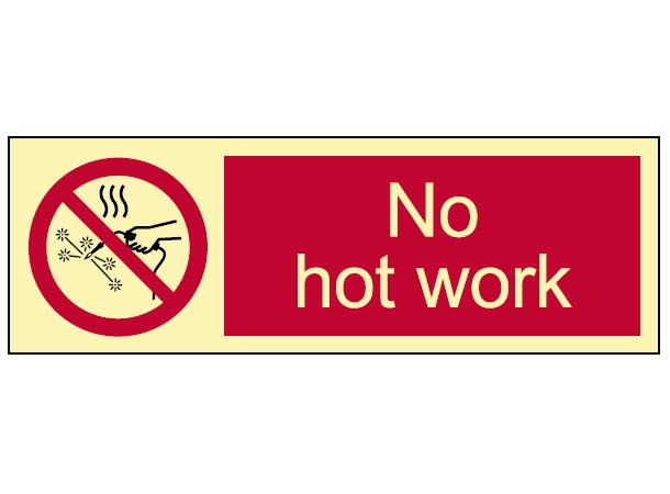 No hot work 300 x 100 mm - PET