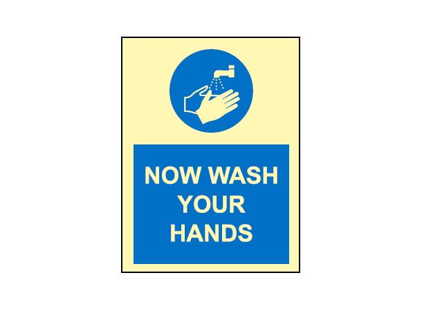 Now wash your hands 150 x 200 mm - PET