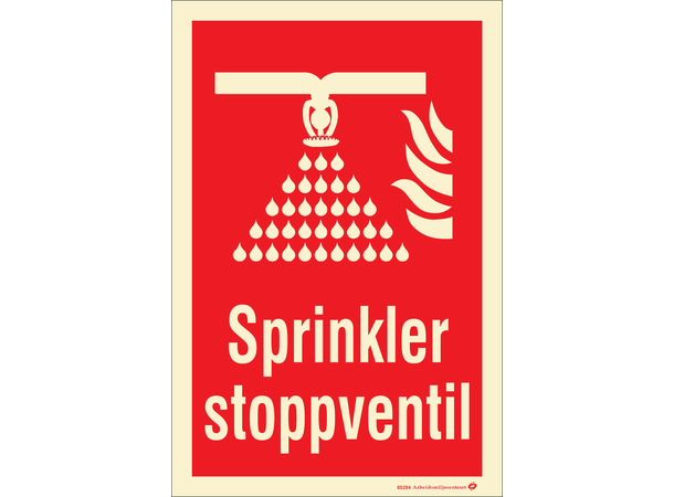 Sprinkler stoppventil 200 x 300 mm - AE 