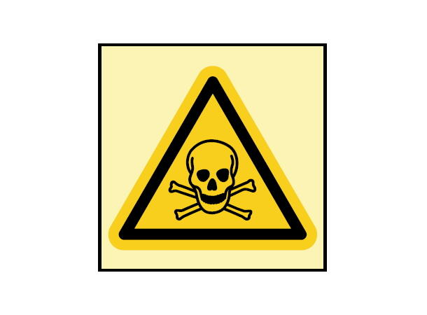 Toxic materials 200 x 200 mm - PET 
