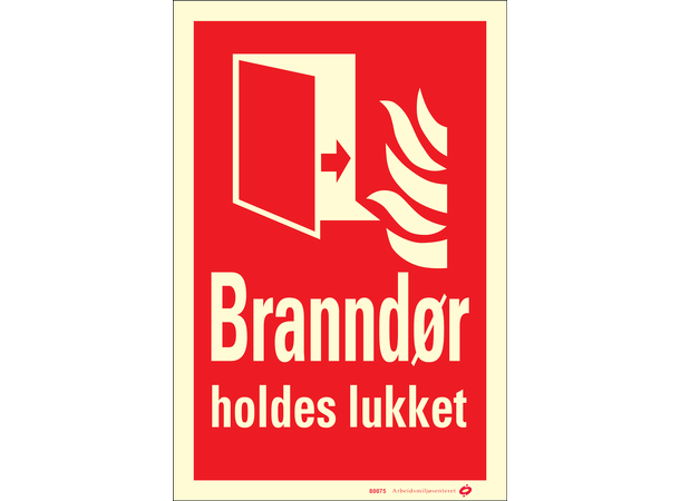 Branndør holdes lukket 150 x 200 mm - AE 