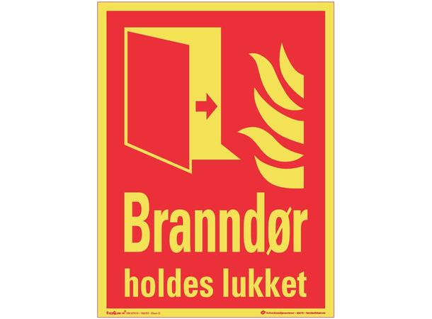 Branndør holdes lukket 150 x 200 mm - AE 