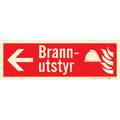 Brannutstyr VENSTRE 354 x 118 mm - Aluminium Etterlysende