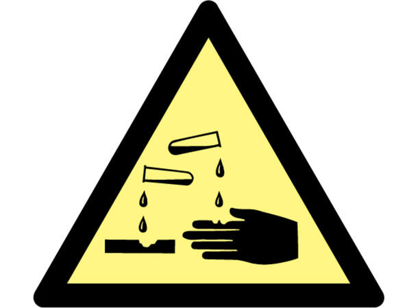 Corrosive substance 200 x 200 mm - VS 