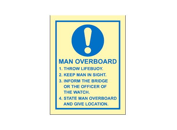 Man overboard 150 x 200 mm - PET