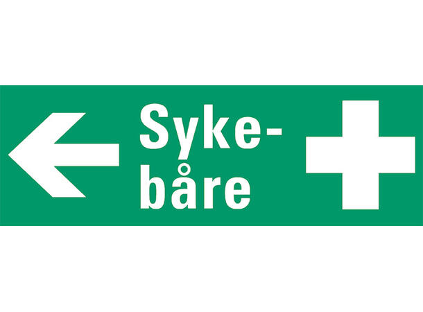 Sykebåre pil VENSTRE 354 x 118 mm - AE 