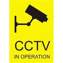CCTV in operation 150 x 200 mm - PVC