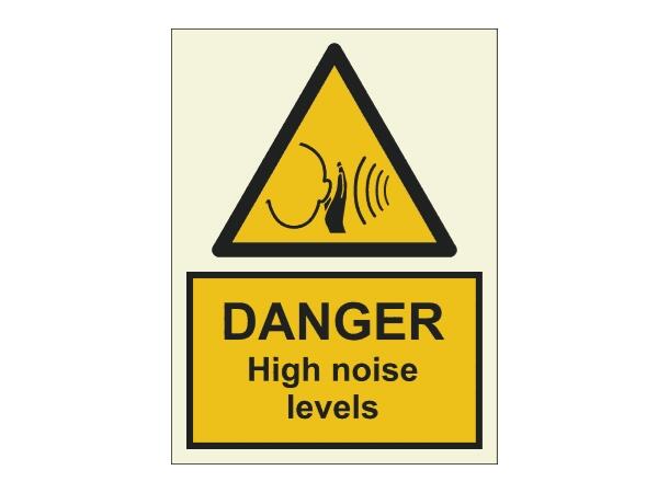 Danger High Noise Levels 150 x 200 mm - PET 