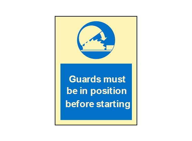 Guards in position 150 x 200 mm - PET