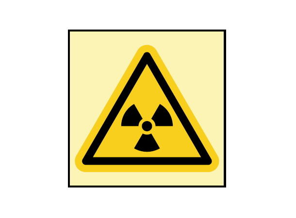 Radioactive materials 200 x 200 mm - PET 