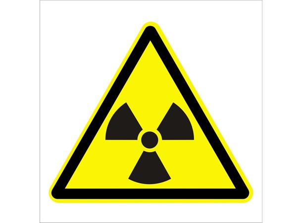 Radioactive materials 200 x 200 mm - PVC 