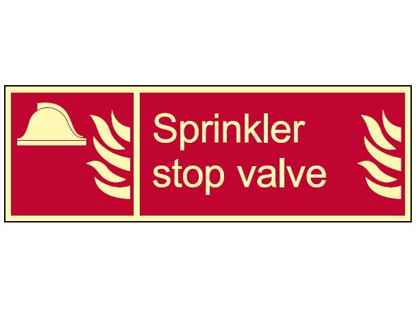 Sprinkler stop valve 300 x 100 mm - PET