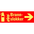 Brannslukker H&#216;YRE 354 x 118 mm - AE