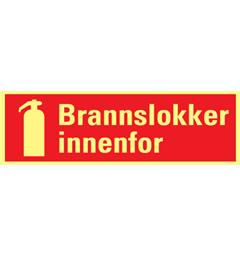 Brannslukker INNENFOR 354 x 118 mm - AE