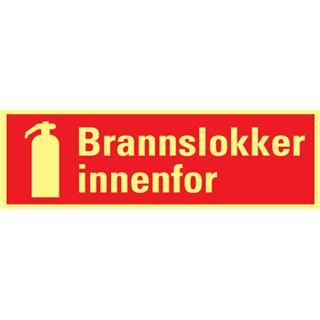 Brannslukker INNENFOR 354 x 118 mm - AE