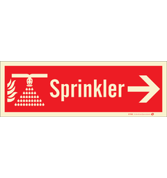 Brannslukker INNENFOR 354 x 118 mm - Aluminium Etterlysende