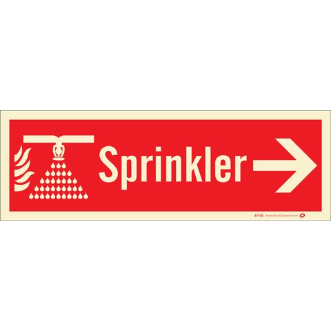 Brannslukker INNENFOR 354 x 118 mm - Aluminium Etterlysende