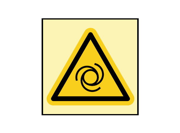 Danger machinery starts automatically 200 x 200 mm - PET 